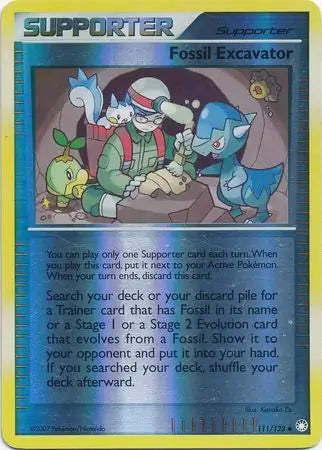 Fossil Excavator 111/123 (Mysterious Treasures)  - Reverse Holofoil | Good Games Adelaide SA