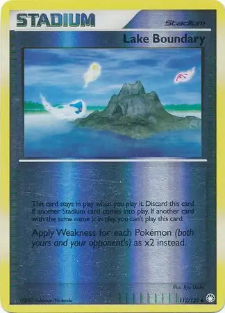 Lake Boundary 112/123 (Mysterious Treasures)  - Reverse Holofoil | Good Games Adelaide SA