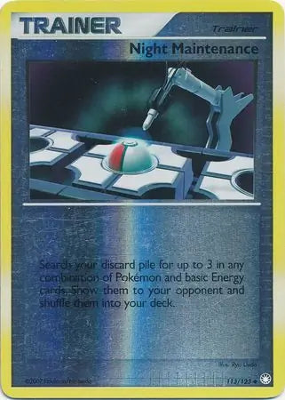 Night Maintenance 113/123 (Mysterious Treasures)  - Reverse Holofoil | Good Games Adelaide SA