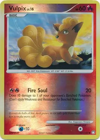 Vulpix 107/123 (Mysterious Treasures)  - Reverse Holofoil | Good Games Adelaide SA
