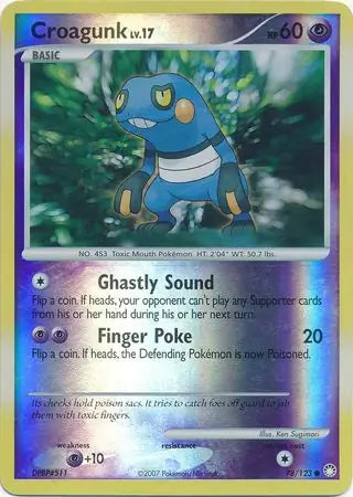 Croagunk 78/123 (Mysterious Treasures)  - Reverse Holofoil | Good Games Adelaide SA