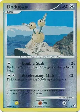 Doduo 80/123 (Mysterious Treasures)  - Reverse Holofoil | Good Games Adelaide SA