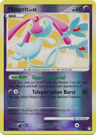 Mesprit 14/123 (Mysterious Treasures)  - Reverse Holofoil | Good Games Adelaide SA