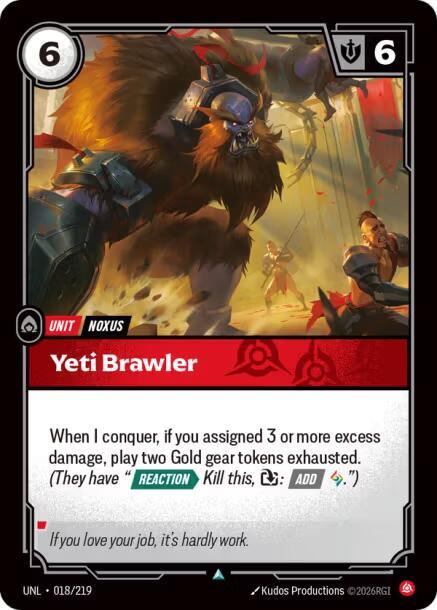 Yeti Brawler 018/219 (Unleashed)  | Good Games Adelaide SA