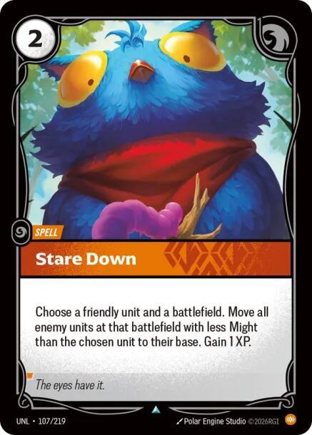 Stare Down 107/219 (Unleashed)  | Good Games Adelaide SA