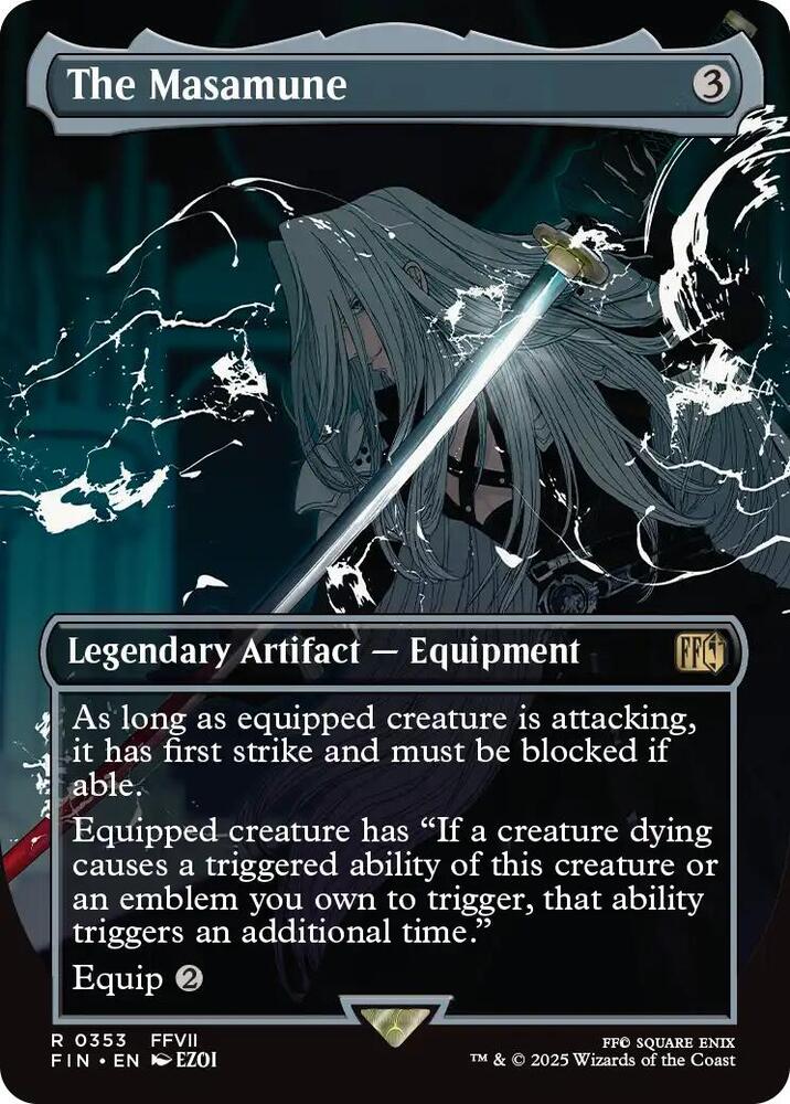 The Masamune Borderless (Dupe) 353 (FINAL FANTASY)  - Foil | Good Games Adelaide SA