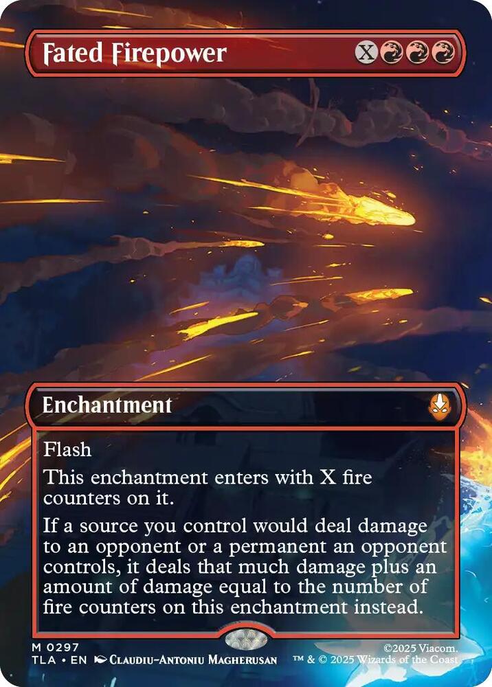 Fated Firepower Borderless 297 (Avatar: The Last Airbender)  - Foil | Good Games Adelaide SA