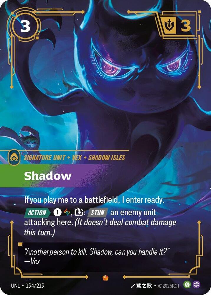 Shadow 194/219 (Unleashed)  - Foil | Good Games Adelaide SA