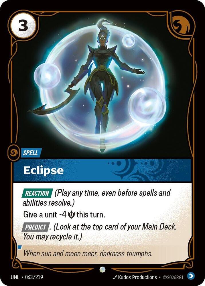 Eclipse 63/219 (Unleashed)  - Foil | Good Games Adelaide SA