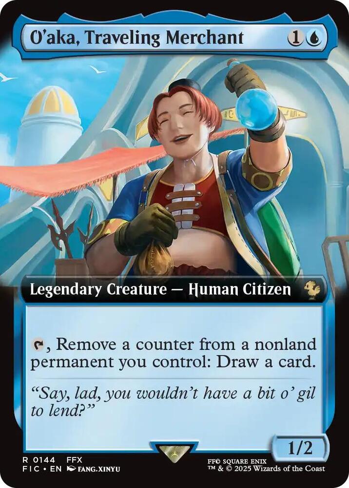 O'aka Traveling Merchant 144 (Commander: FINAL FANTASY)  - Extended Art | Good Games Adelaide SA