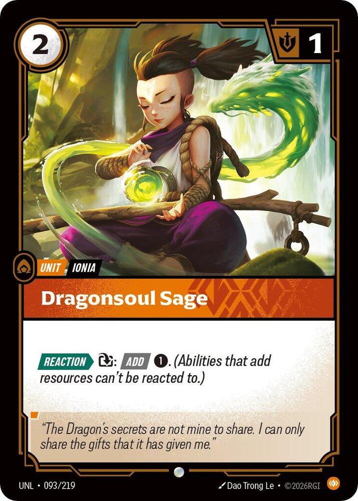Dragonsoul Sage 093/219 (Unleashed)  | Good Games Adelaide SA