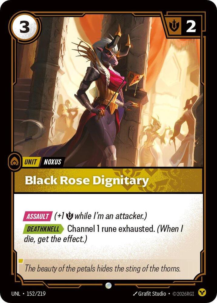 Black Rose Dignitary 152/219 (Unleashed)  | Good Games Adelaide SA