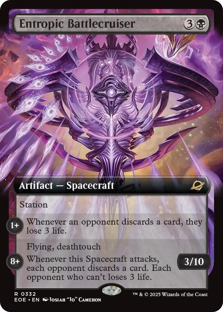 Entropic Battlecruiser Extended Art 332 (Edge of Eternities)  | Good Games Adelaide SA