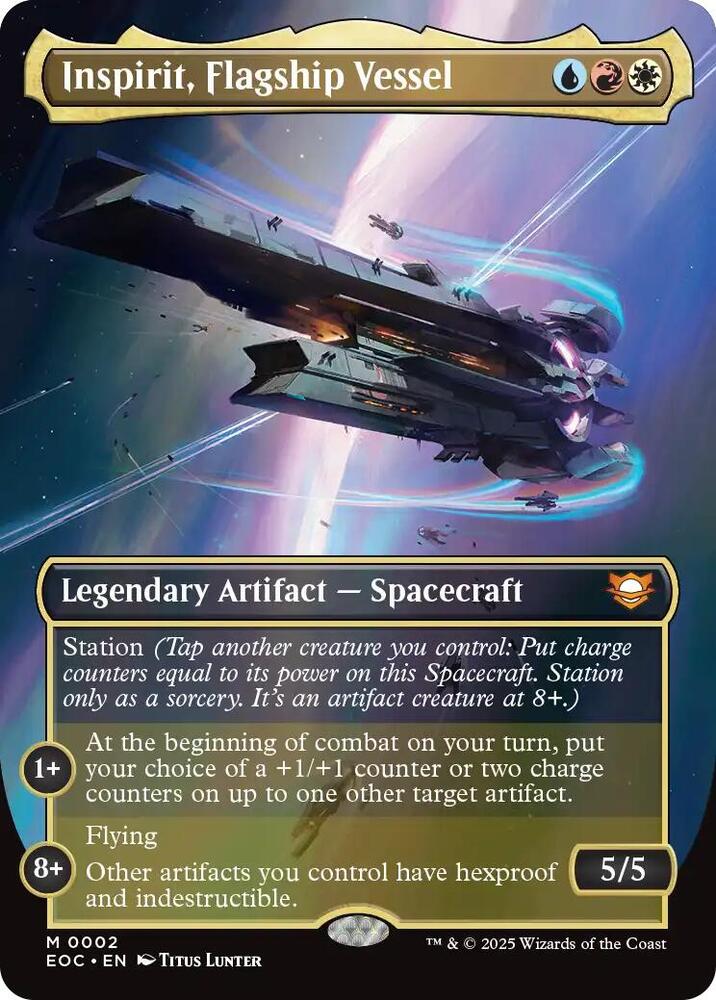 Inspirit Flagship Vessel Borderless 2 (Commander: Edge of Eternities)  - Foil | Good Games Adelaide SA