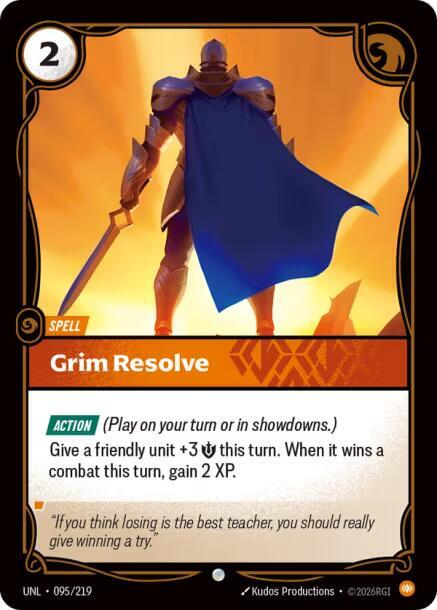 Grim Resolve 95/219 (Unleashed)  - Foil | Good Games Adelaide SA