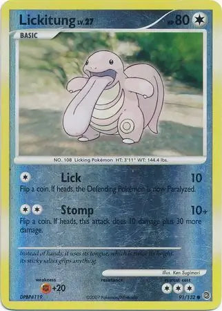 Lickitung 91/132 (Secret Wonders)  - Reverse Holofoil | Good Games Adelaide SA