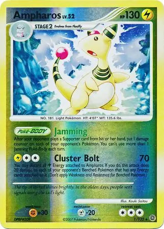 Ampharos 1/132 (Secret Wonders)  - Reverse Holofoil | Good Games Adelaide SA