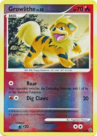 Growlithe 89/132 (Secret Wonders)  - Reverse Holofoil | Good Games Adelaide SA