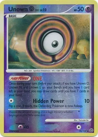 Unown O 70/132 (Secret Wonders)  - Reverse Holofoil | Good Games Adelaide SA