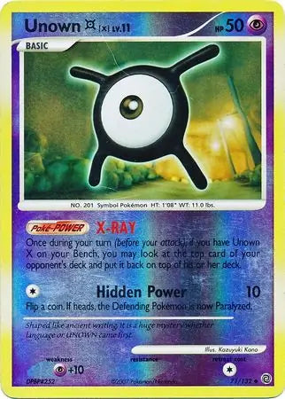 Unown X 71/132 (Secret Wonders)  - Reverse Holofoil | Good Games Adelaide SA