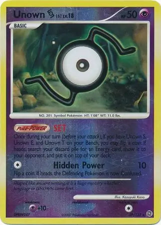 Unown S 39/132 (Secret Wonders)  - Reverse Holofoil | Good Games Adelaide SA