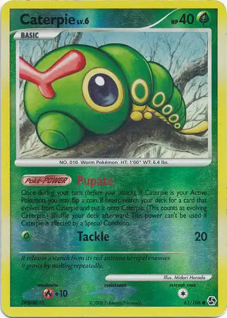 Caterpie 63/106 (Great Encounters)  - Reverse Holofoil | Good Games Adelaide SA