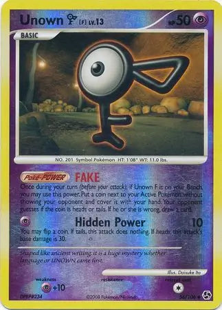 Unown F 56/106 (Great Encounters)  - Reverse Holofoil | Good Games Adelaide SA
