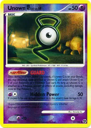 Unown G 57/106 (Great Encounters)  - Reverse Holofoil | Good Games Adelaide SA