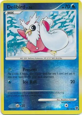 Delibird 36/106 (Great Encounters)  - Reverse Holofoil | Good Games Adelaide SA