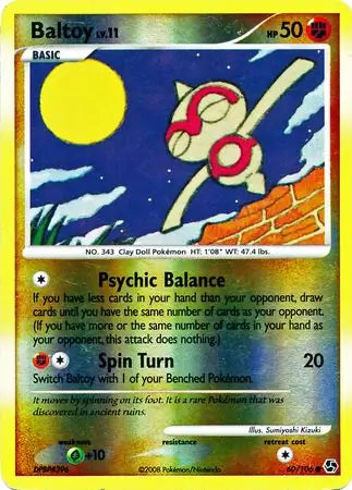 Baltoy 60/106 (Great Encounters)  - Reverse Holofoil | Good Games Adelaide SA