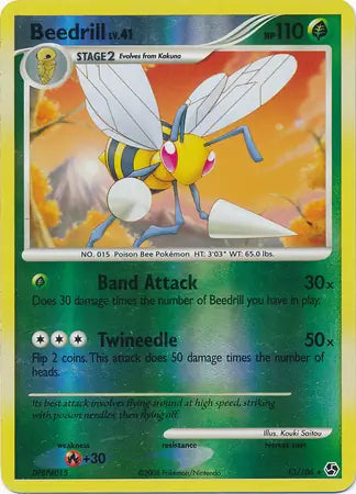 Beedrill 13/106 (Great Encounters)  - Reverse Holofoil | Good Games Adelaide SA