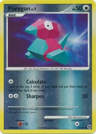 Porygon 81/106 (Great Encounters)  - Reverse Holofoil | Good Games Adelaide SA