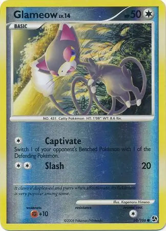 Glameow 68/106 (Great Encounters)  - Reverse Holofoil | Good Games Adelaide SA