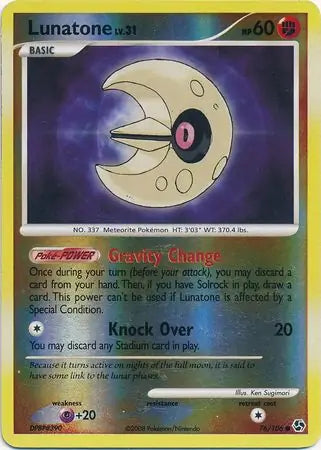Lunatone 76/106 (Great Encounters)  - Reverse Holofoil | Good Games Adelaide SA