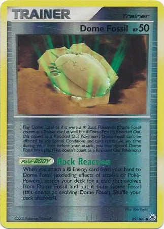 Dome Fossil 89/100 (Majestic Dawn)  - Reverse Holofoil | Good Games Adelaide SA
