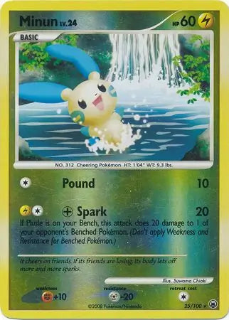 Minun 25/100 (Majestic Dawn)  - Reverse Holofoil | Good Games Adelaide SA
