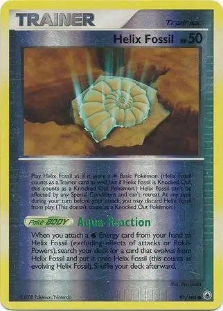 Helix Fossil 91/100 (Majestic Dawn)  - Reverse Holofoil | Good Games Adelaide SA