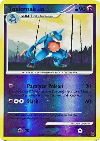 Toxicroak 31/100 (Majestic Dawn)  - Reverse Holofoil | Good Games Adelaide SA