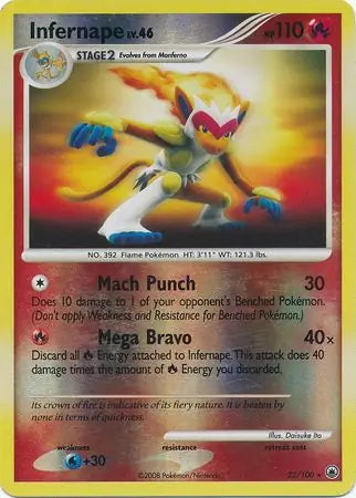 Infernape 22/100 (Majestic Dawn)  - Reverse Holofoil | Good Games Adelaide SA