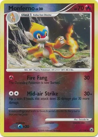 Monferno 41/100 (Majestic Dawn)  - Reverse Holofoil | Good Games Adelaide SA