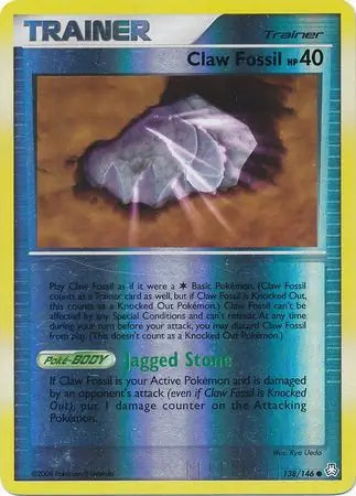 Claw Fossil 138/146 (Legends Awakened)  - Reverse Holofoil | Good Games Adelaide SA