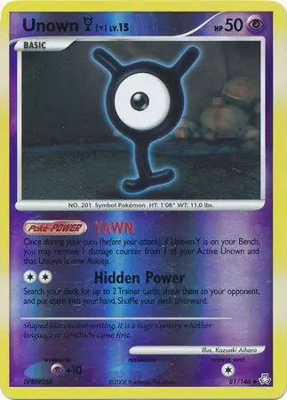 Unown Y 81/146 (Legends Awakened)  - Reverse Holofoil | Good Games Adelaide SA