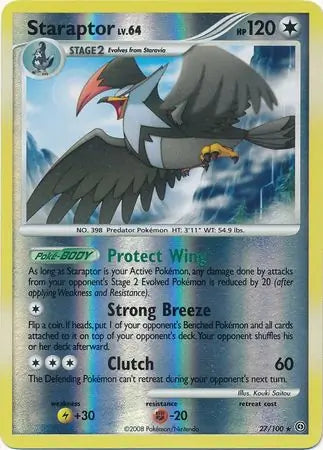Staraptor 27/100 (Stormfront)  - Reverse Holofoil | Good Games Adelaide SA