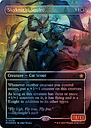 Skyknight Squire 370 (Foundations)  - Foil | Good Games Adelaide SA