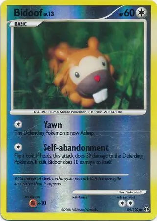 Bidoof 54/100 (Stormfront)  - Reverse Holofoil | Good Games Adelaide SA