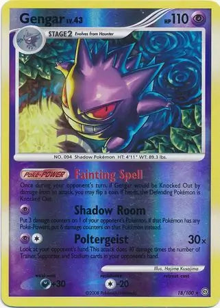 Gengar 18/100 (Stormfront)  - Reverse Holofoil | Good Games Adelaide SA