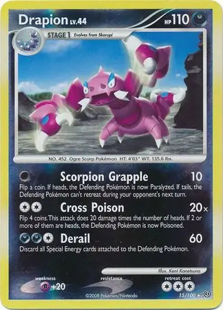Drapion 15/100 (Stormfront)  - Reverse Holofoil | Good Games Adelaide SA