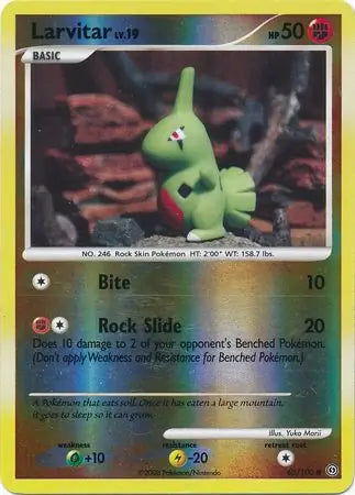 Larvitar 63/100 (Stormfront)  - Reverse Holofoil | Good Games Adelaide SA