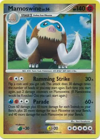 Mamoswine 21/100 (Stormfront)  - Reverse Holofoil | Good Games Adelaide SA