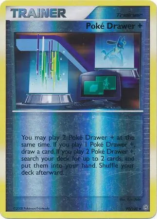 Poke Drawer plus 89/100 (Stormfront)  - Reverse Holofoil | Good Games Adelaide SA